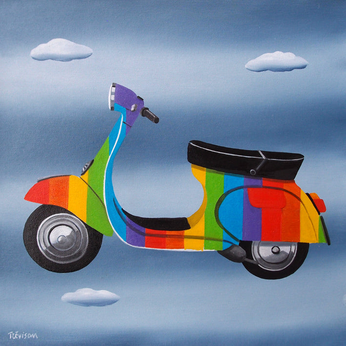 Rainbow Vespa