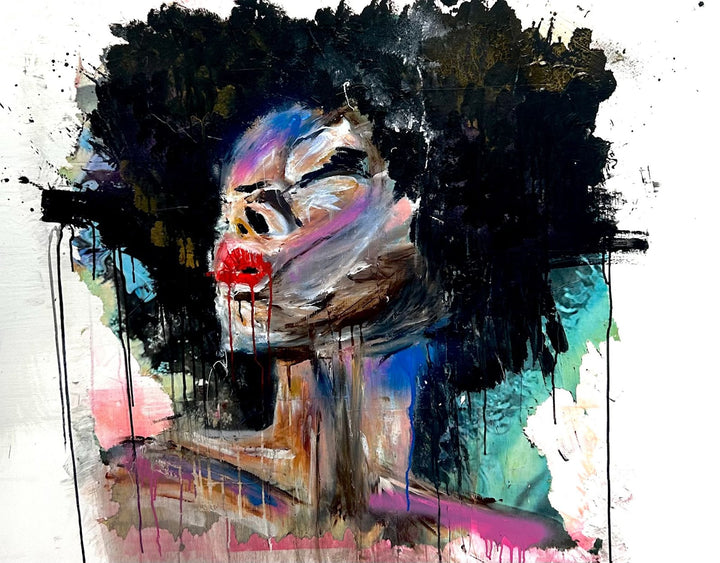 colorful pop expressionist prison basquiat