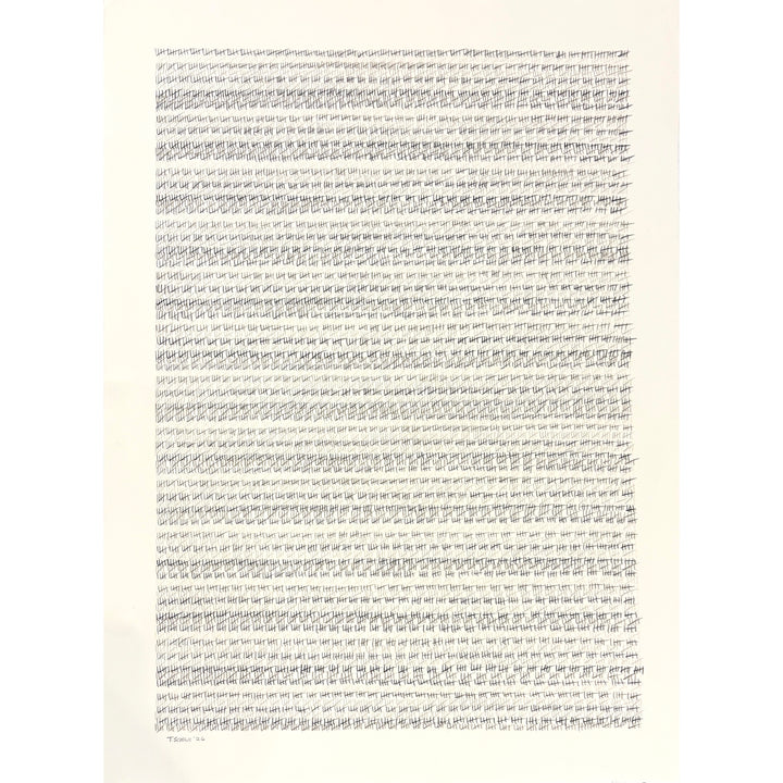 hatch mark showing time spent in prison minimal grey black and white lines on paper vertical pattern