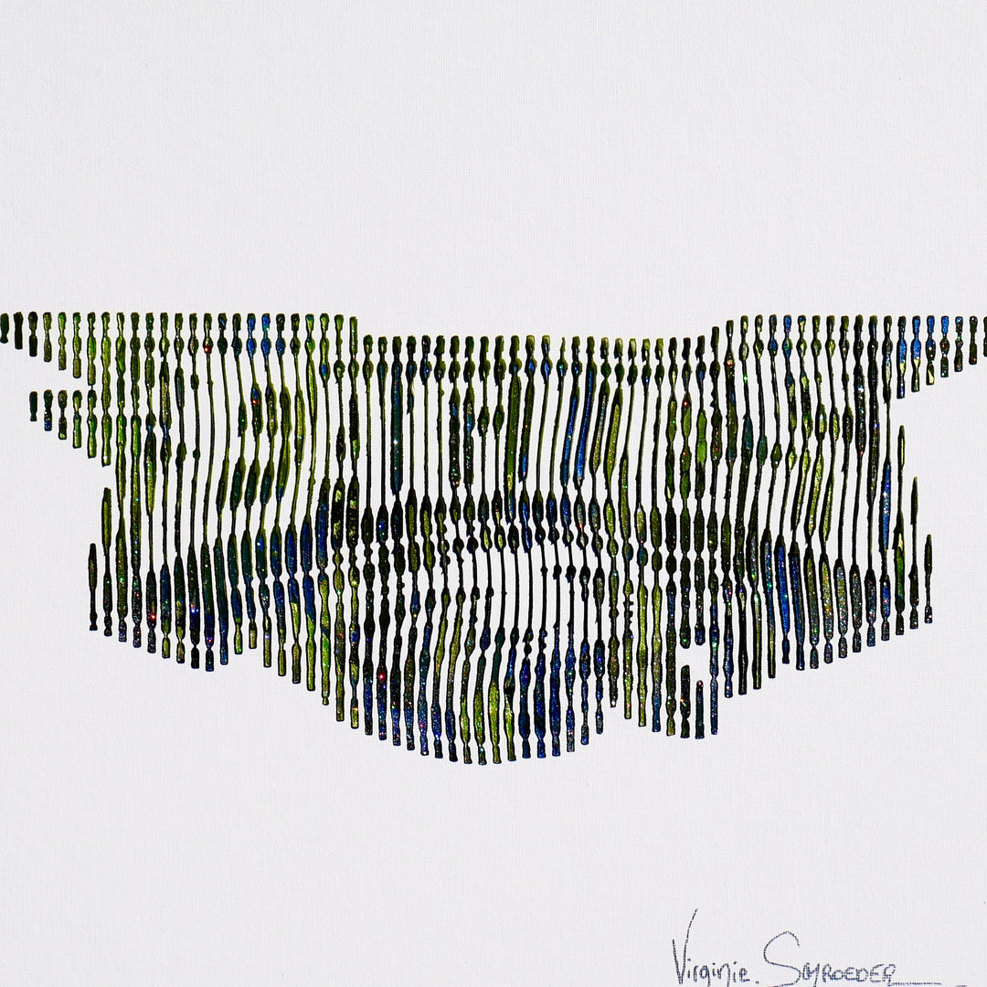 Philadelphia Eagles football logo team green white in vertical lines on white background