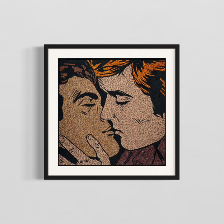 The Kiss Limited Edition Hand Embellished Print