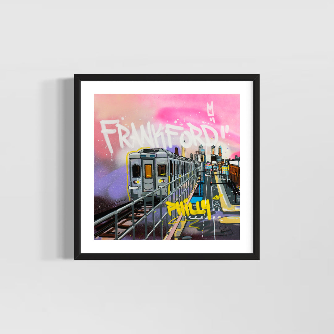 Philadelphia building urban graphic landscape graffiti marker style City hall center downtown frankford train station philly septa