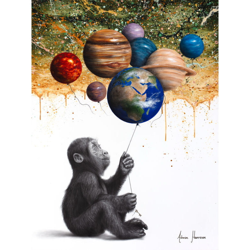 Key to the World Limited Edition Hand Painted Gicleé Print