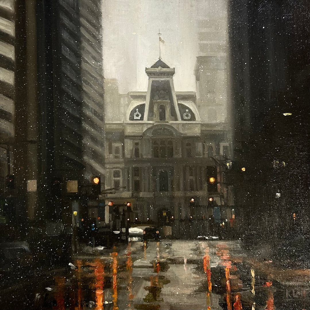 Philadelphia, Philly, Oil Paint, Oil Painting, City Scape