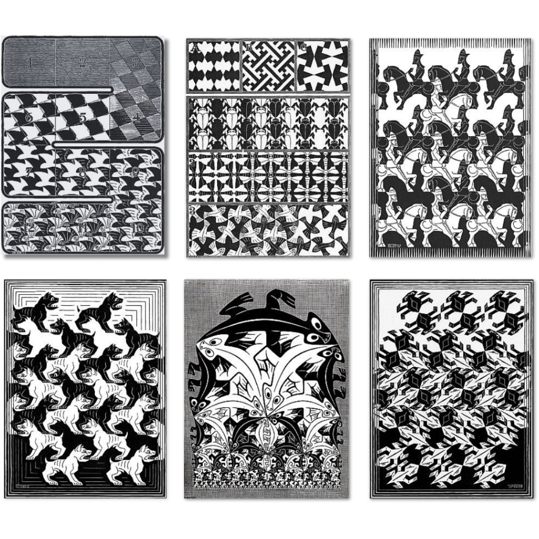 Regular Division of the Plane I Black Suite of 6 FULL SET
