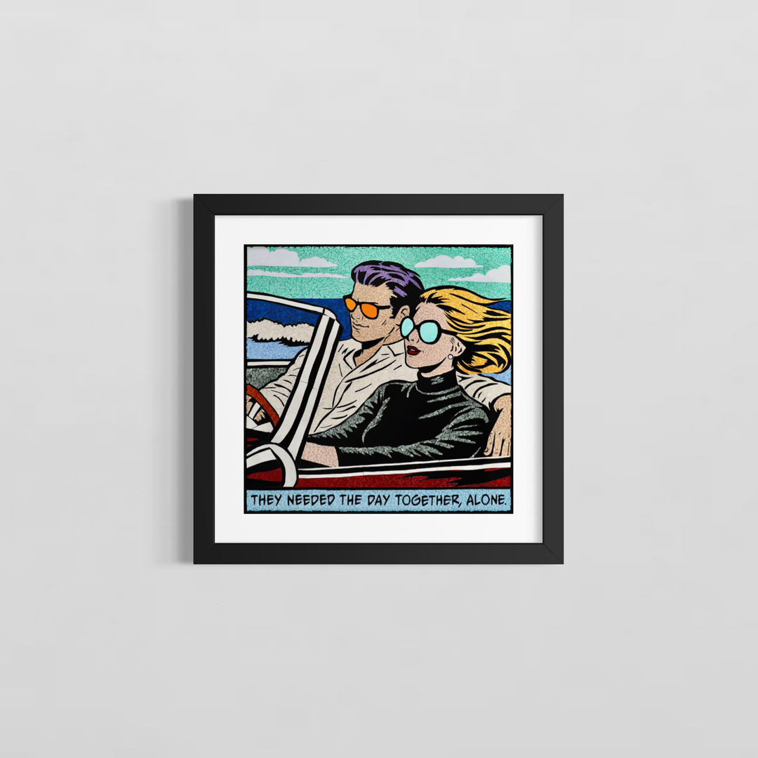 The Getaway Car Limited Edition Hand Embellished Print