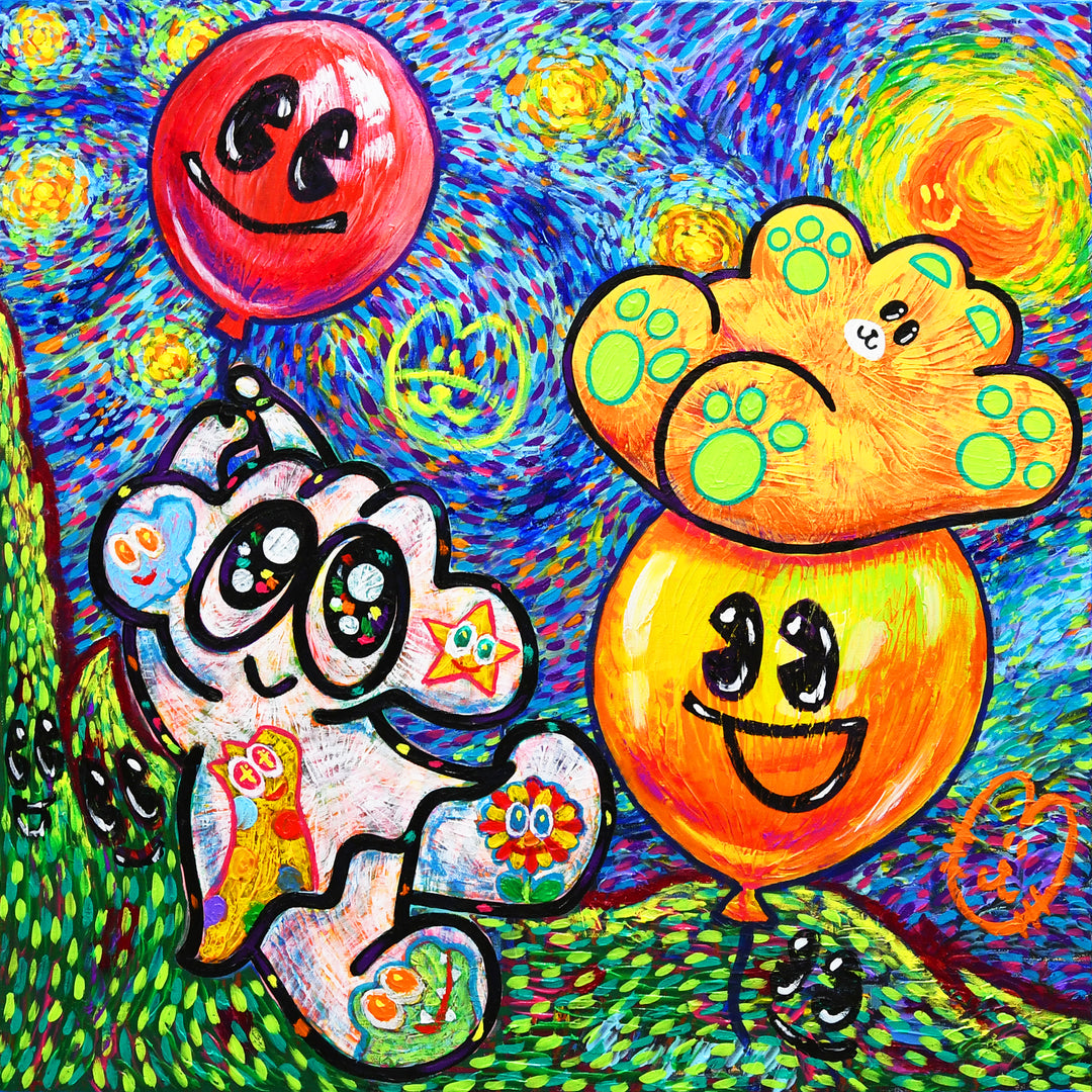YUM POM and the Beautiful Night Sky Balloons