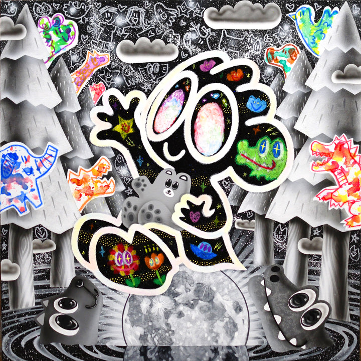 Planet, Surrealism, Black and White, Pop Art, Neo Pop, Japanese Artist